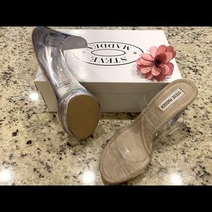 Steve Madden Glass Slippers worn for Boudoir Photo